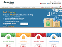 Tablet Screenshot of inmotionhosting.com